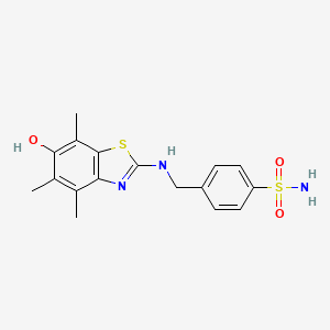 Chemical structure of Asthma relating compound 1