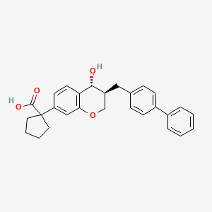 Chemical structure of CP-105696 (Pfizer 105696)