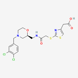 Chemical structure of CCR3 antagonist 1