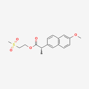 Chemical structure of Naproxen Etemesil