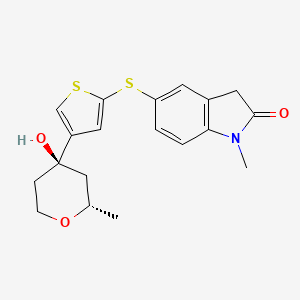 Chemical structure of AZD 4407 (ZD 4407)