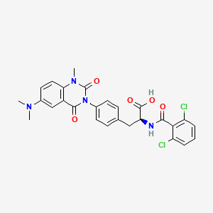 Chemical structure of Carotegrast