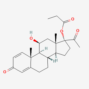 Chemical structure of Deprodone propionate (RD20000)