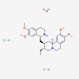 Chemical structure of Emetine dihydrochloride hydrate