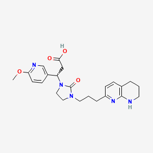 Chemical structure of MK-0429 (L-000845704)