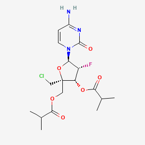 Chemical structure of Lumicitabine