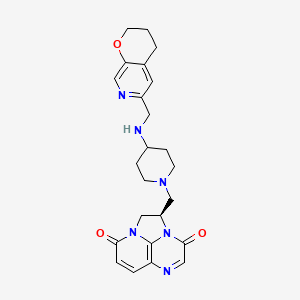 Chemical structure of Gepotidacin (GSK2140944)