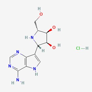 Chemical structure of Galidesivir hydrochloride (BCX 4430 (hydrochloride))