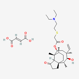 Chemical structure of Tiamulin fumarate (Thiamutilin fumarate)