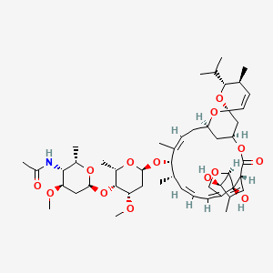 Chemical structure of Eprinomectin (MK-397)