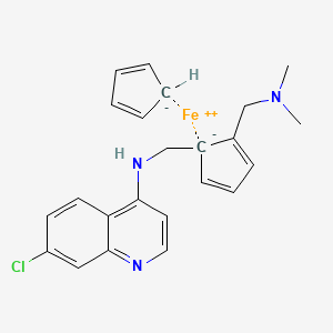 Chemical structure of Ferroquine (Ferrochloroquine)