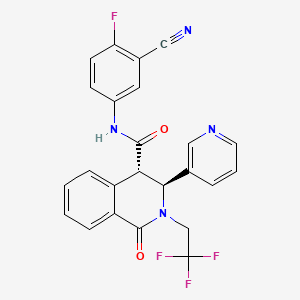 Chemical structure of (+)-SJ733 (SJ000557733)
