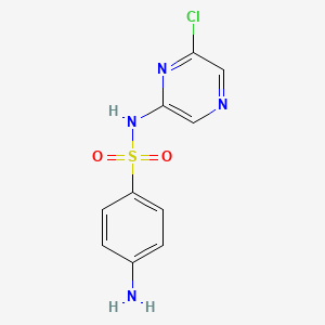 Chemical structure of Sulfaclozine
