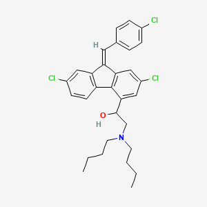 Chemical structure of Lumefantrine