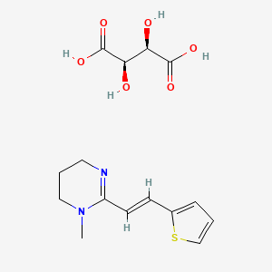 Chemical structure of Pyrantel tartrate
