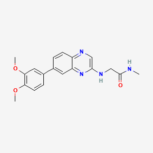 Chemical structure of BQR-695 (NVP-BQR695)