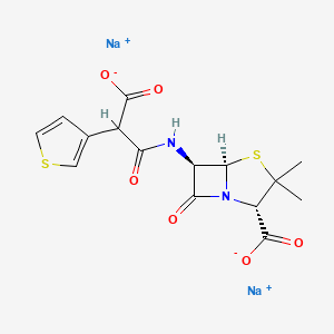Chemical structure of Ticarcillin disodium (Ticarcillin disodium salt)