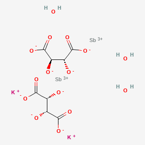 Chemical structure of Antimony Potassium Tartrate