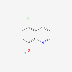 Chemical structure of 5-Chloro-8-hydroxyquinoline