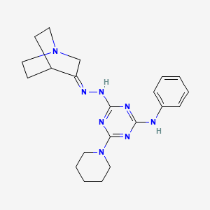 Chemical structure of ATB107