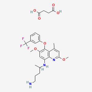 Chemical structure of Tafenoquine Succinate