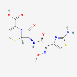 Chemical structure of Ceftizoxime