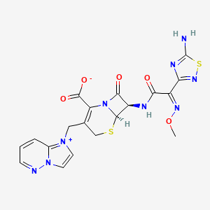 Chemical structure of Cefozopran
