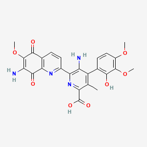 Chemical structure of Streptonigrin