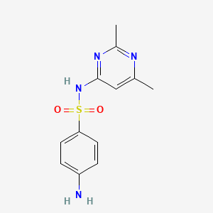 Chemical structure of Sulfisomidine