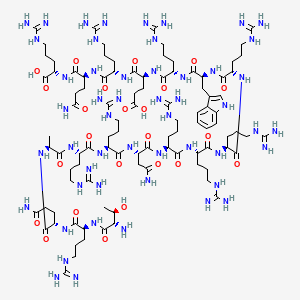 Chemical structure of HIV-1 rev Protein (34-50)