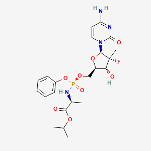 Chemical structure of Sofosbuvir impurity J
