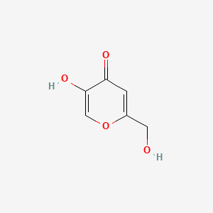 Chemical structure of Kojic acid