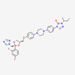 Chemical structure of Saperconazole (R66905)