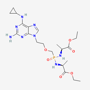 Chemical structure of Rabacfosadine (GS-9219)