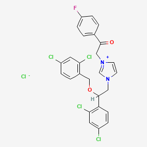 Chemical structure of Fludazonium chloride