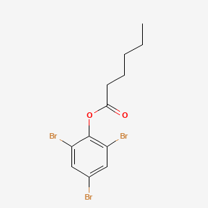 Chemical structure of 2,4,6-Tribromophenyl caproate