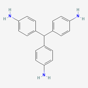 Chemical structure of Benzeneamine, 4,4',4''-methylidynetris-