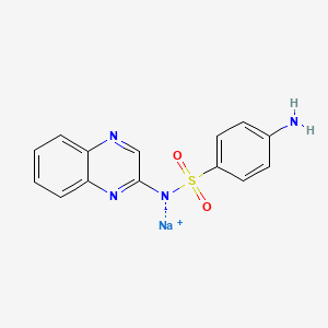 Chemical structure of Sulfaquinoxaline Sodium