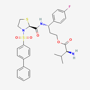 Chemical structure of OBE022
