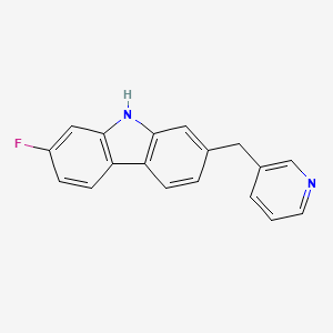 Chemical structure of Carbazole derivative 1