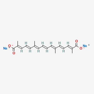 Chemical structure of Transcrocetinate sodium