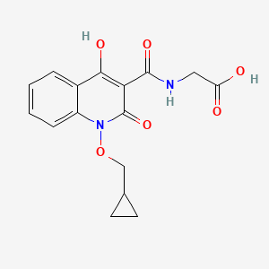 Chemical structure of Desidustat