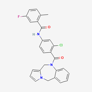 Chemical structure of Lixivaptan