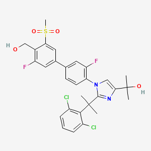Chemical structure of XL041 (BMS-852927)