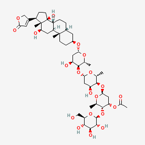 Chemical structure of Lanatoside C