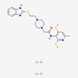 Chemical structure of K-604 dihydrochloride