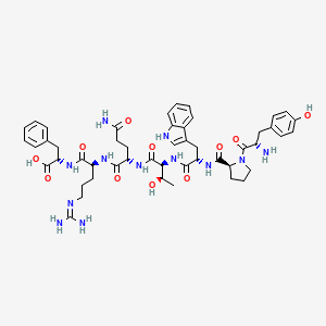 Chemical structure of Hemorphin-7