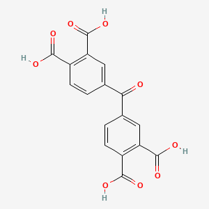Chemical structure of Benzophenonetetracarboxylic acid