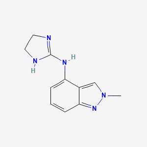 Chemical structure of Indanidine