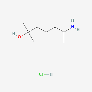 Chemical structure of Heptaminol Hydrochloride